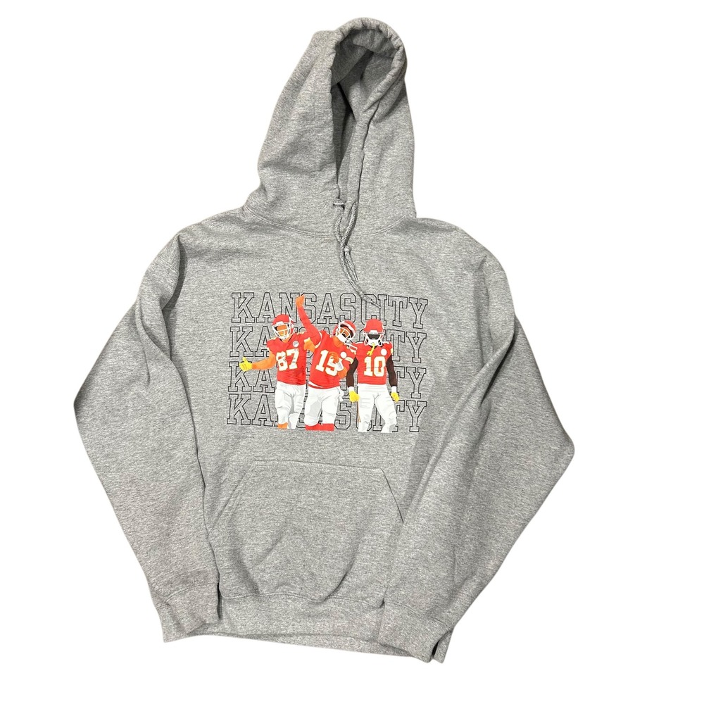 Kansas City Chiefs Hoodie Gildan Heavy Blend Football Sweatshirt‎
